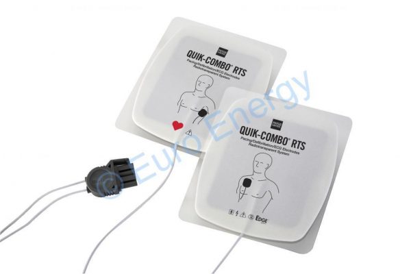 Physio Control Adult Original 11996-000090 Edge System Radio Transparent Electrodes with QUIK COMBO Connector