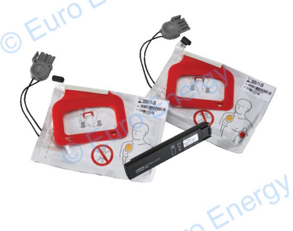 Physio Control CR+ AED CHARGE-PAK Original Battery 02248 with 2 Sets of Electrodes