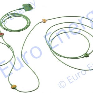 Draeger 6-lead, 5.7m single-pin connector MonoLead IEC1 Colour Code MS17185 Original ECG cable
