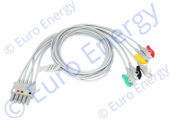 Draeger 5-Lead Grabber IEC Colour Code 2606494 Original ECG Limb Wires