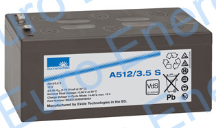 Sonnenschein Dryfit A512-3.5S (A212/3.0S) Sealed Lead Acid Gel Battery 04223