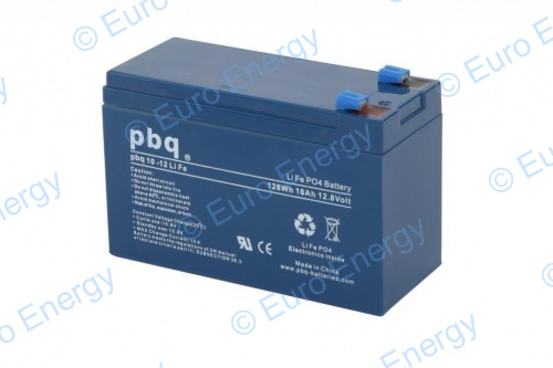 PBQ 10-12 LiFePO4 12.8v 10Ah Lithium Ferro Phosphate Battery 04726