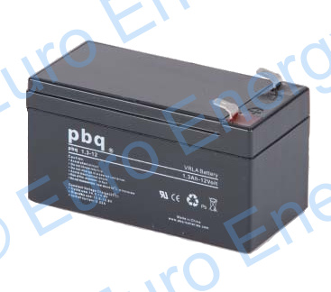 PBQ 1.3-12 AGM Sealed Lead Acid Battery 04254