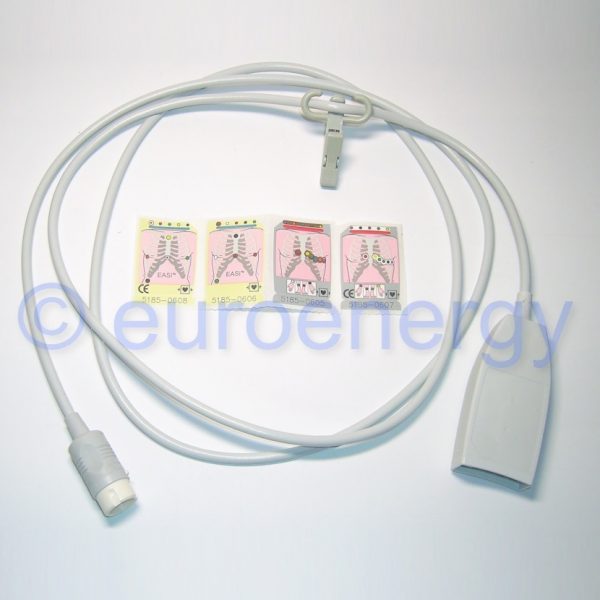 Philips 10-lead ECG AAMI/IEC, Original Medical monitoring patient cable set, lead system Trunk Cable M1663A / 989803144791