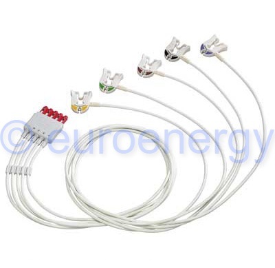 Philips Cable 5-lead Grabber chest IEC ICU Original Medical Lead Set M1978A / 989803125891