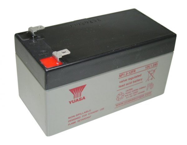 Yuasa NP1.2-12FR (Flame Retardant) Lead Acid Battery 04121