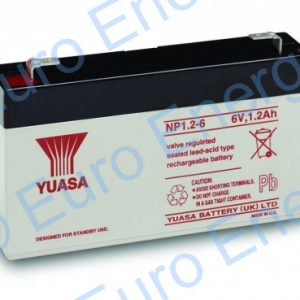 Yuasa NP1.2-6 AGM Sealed Lead Acid Battery 04111