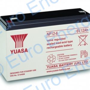Yuasa NP12-6 AGM Sealed Lead Acid Battery 04120