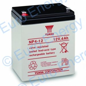 Yuasa NP4-12 AGM Sealed Lead Acid Battery 04135