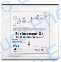 Zoll set of 5 Original 8900-0803-01 Replacement Adhesive Gels for CPR-D-Padz Trainer Electrodes