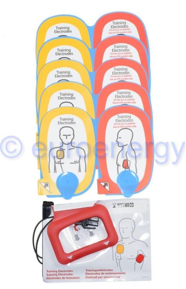 Physio Control LIFEPAK CR Plus Training Electrode Assembly Set - 5 Pack 11250-000012 Original Medical Accessory