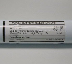Emergency Lighting Battery Type 1 5/HTDS with Solder Tags (5 Cell Stick) 01725