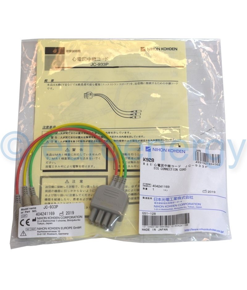 Nihon Kohden Neonate ECG Cable JC-933P Original Medical Accessory K928