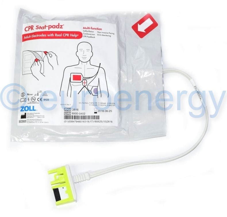 Zoll CPR Stat Padz 8900-0402 Original Medical Accessory