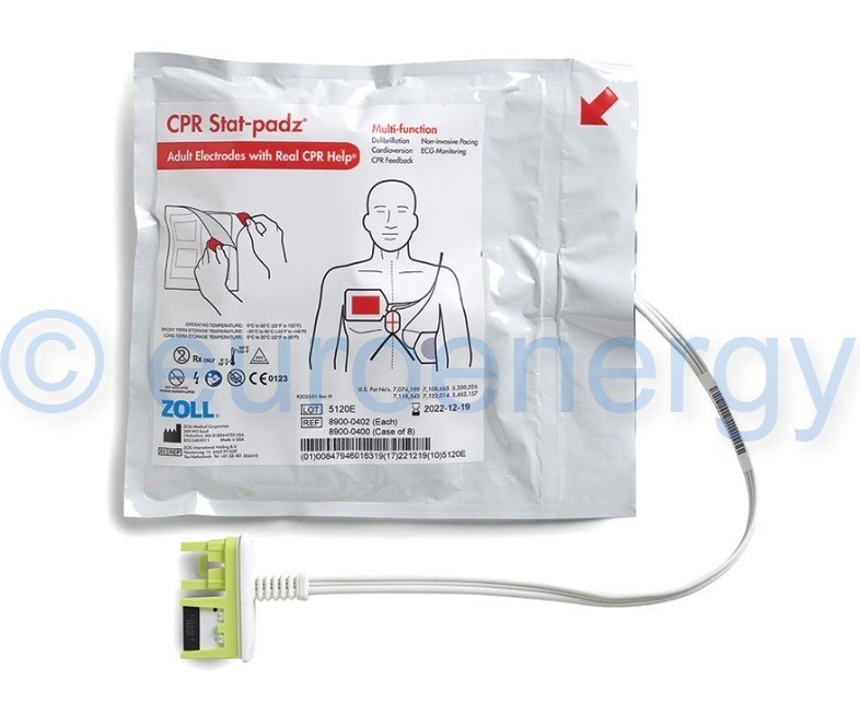 Zoll Stat-Padz HVP Multi-Function Electrodes - 8 Pack 8900-0400 Original Medical Accessory