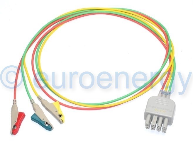Nihon Kohden 3-Lead ECG Electrode Cable BR-903P (K911) Original Medical Accessory