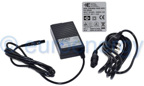 Physio Control Lucas 2 & 3 Power Supply with GB Power Cord 11576-000057 Original Medical Accessory